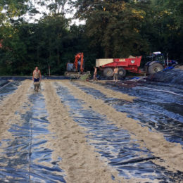 Aanleg paardenbak voor de firma Visser