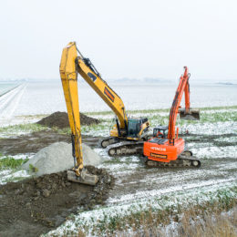 Rupsgraafmachines in verschillende soorten en maten