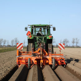 Wortelruggen trekken met twin-rotor frees - 2020